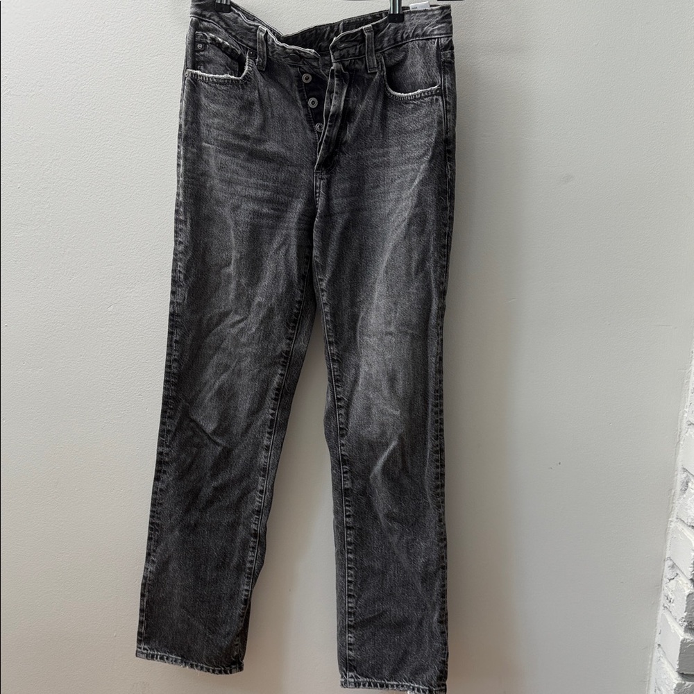 AG Classic Black Straight Jeans